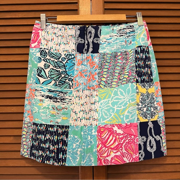 Lilly Pulitzer patchwork nautical skirt 2 - Picture 10 of 10